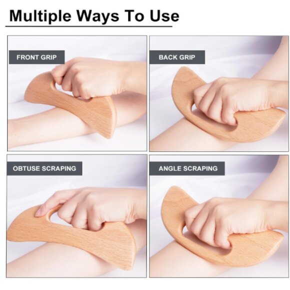 Wood therapy massage tool + Eucalyptus Massage Oil - Picture 2 of 4